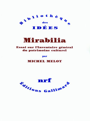 cover image of Mirabilia. Essai sur l'Inventaire général du patrimoine culturel